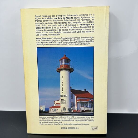 La tradition maritime de Matane by Louis Blanchette book - Picture 2 of 2